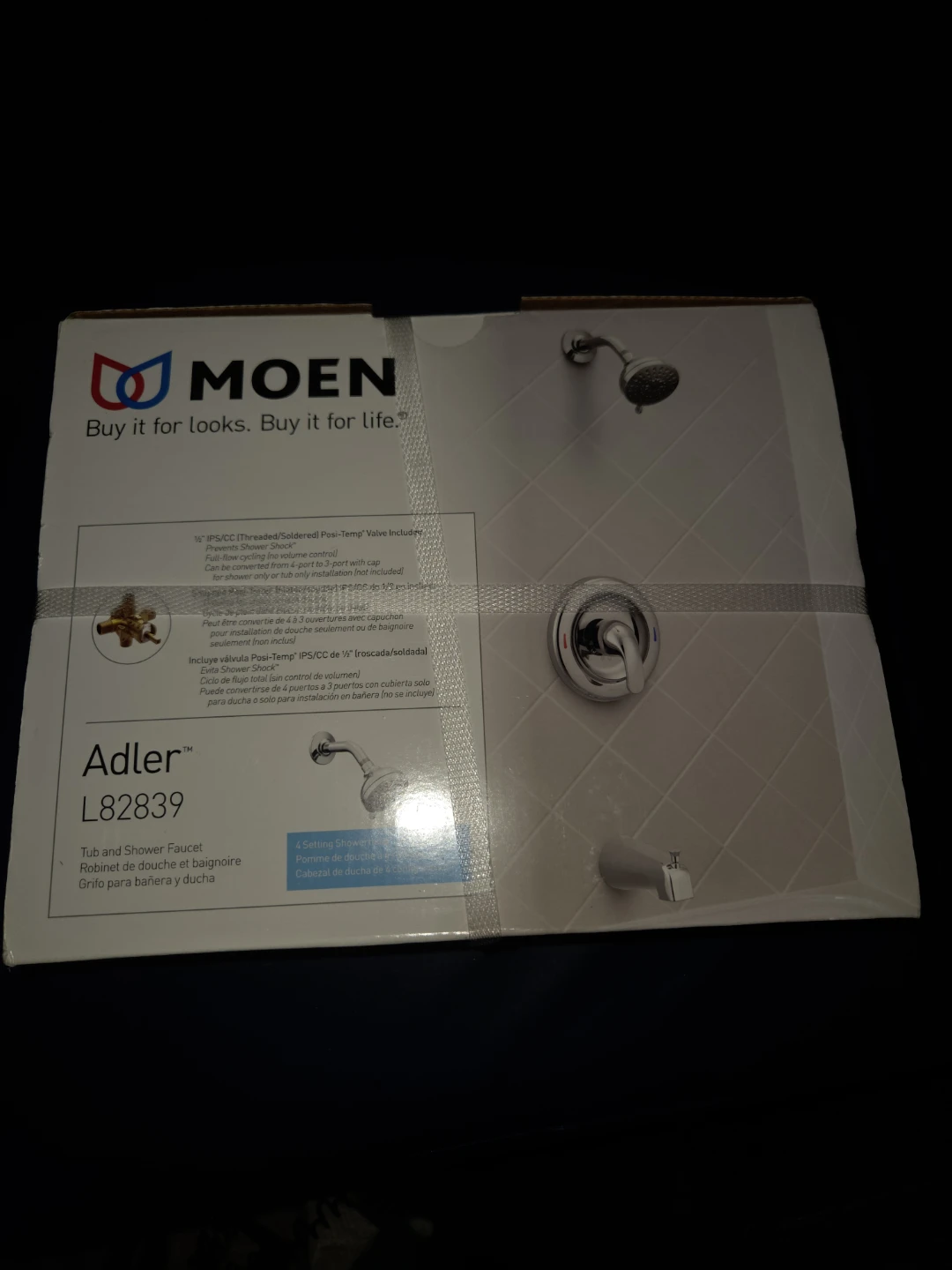 MOEN Adler Tub and Shower Faucet - L82839 - photo 2
