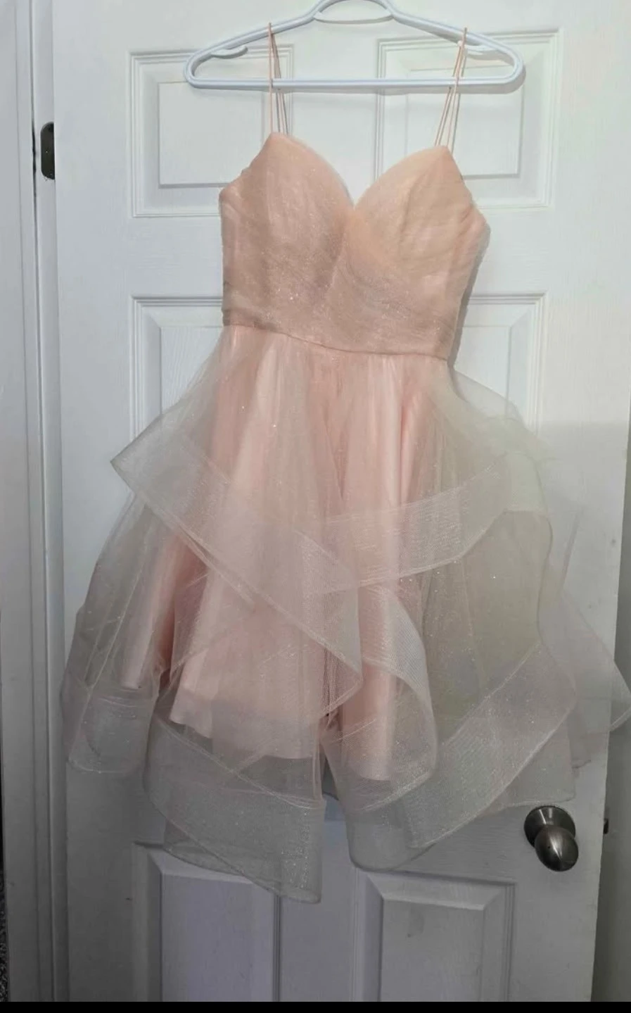 Pink Sparkly Tulle Party Dress