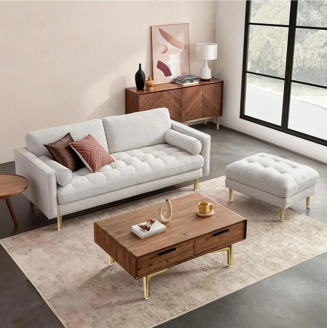 4-inch Brushed Gold Furniture Legs - photo 5