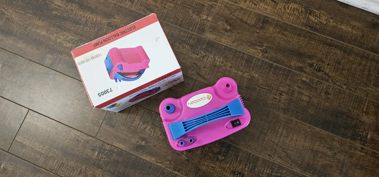 Pink Electric Balloon Pump with Box and Manual - photo 2