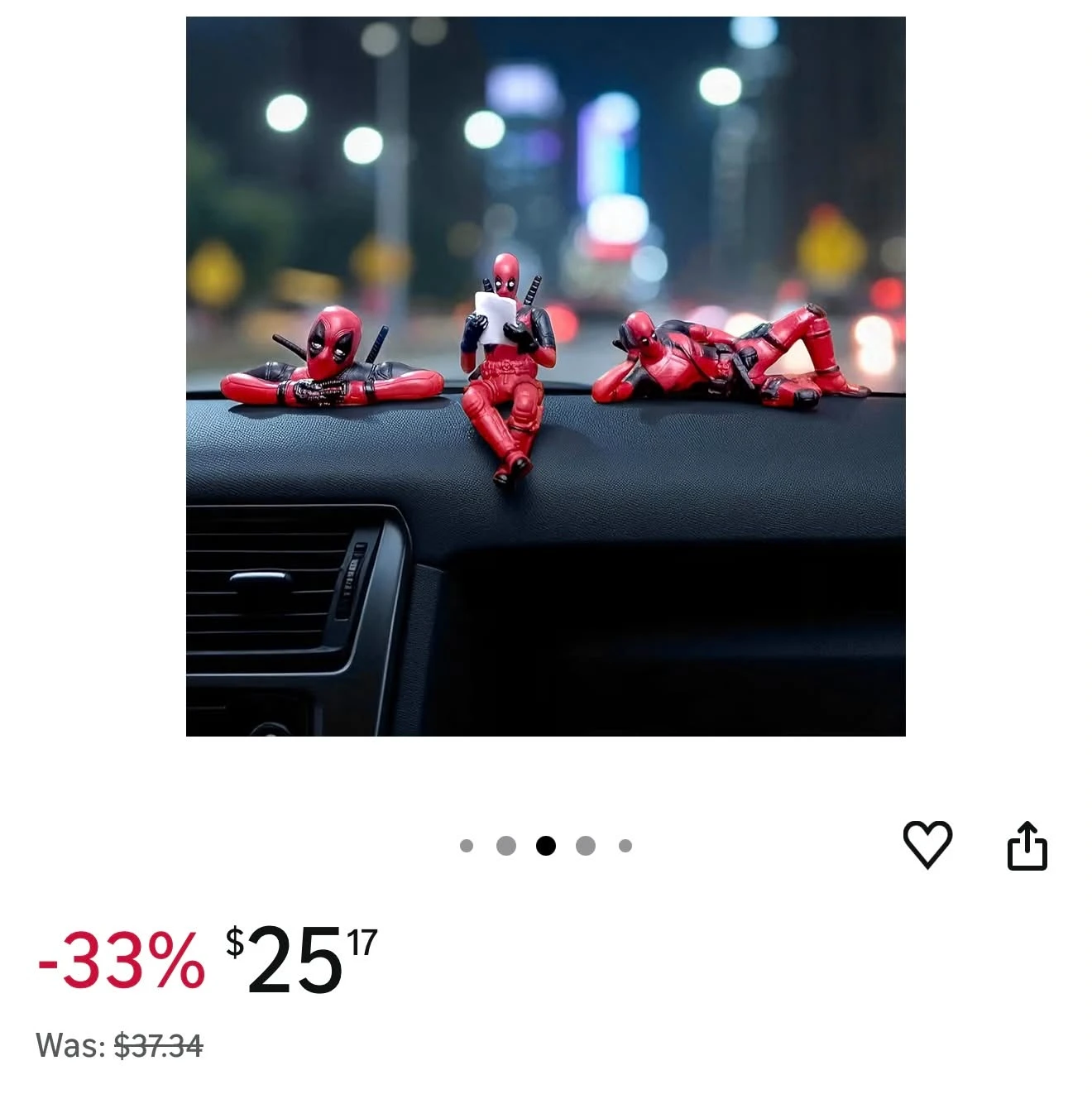 Deadpool Action Figurine Car/Desk Decor - photo 5