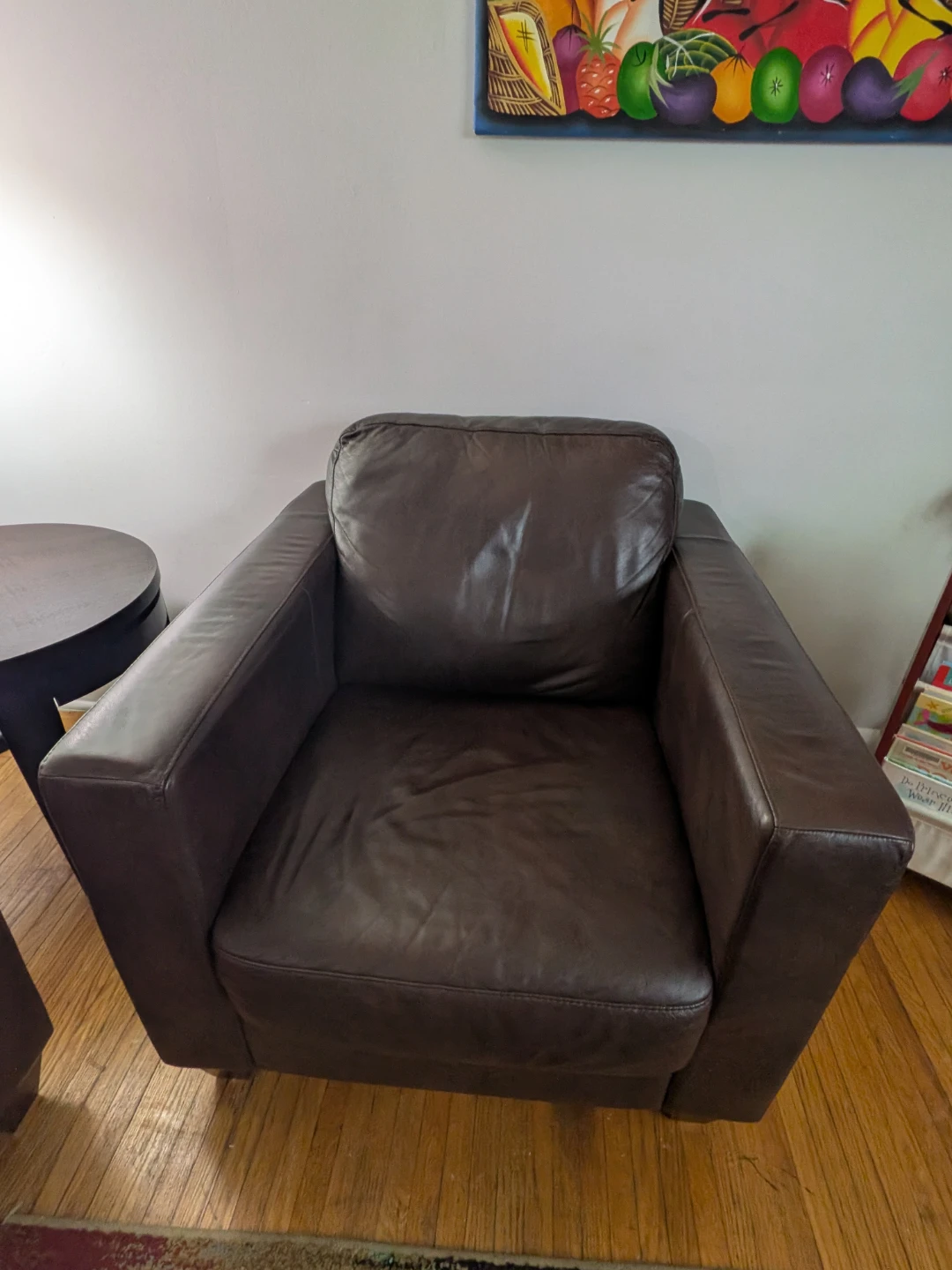 Genuine Leather 3-Seater Sofa Matching Chair - photo 3