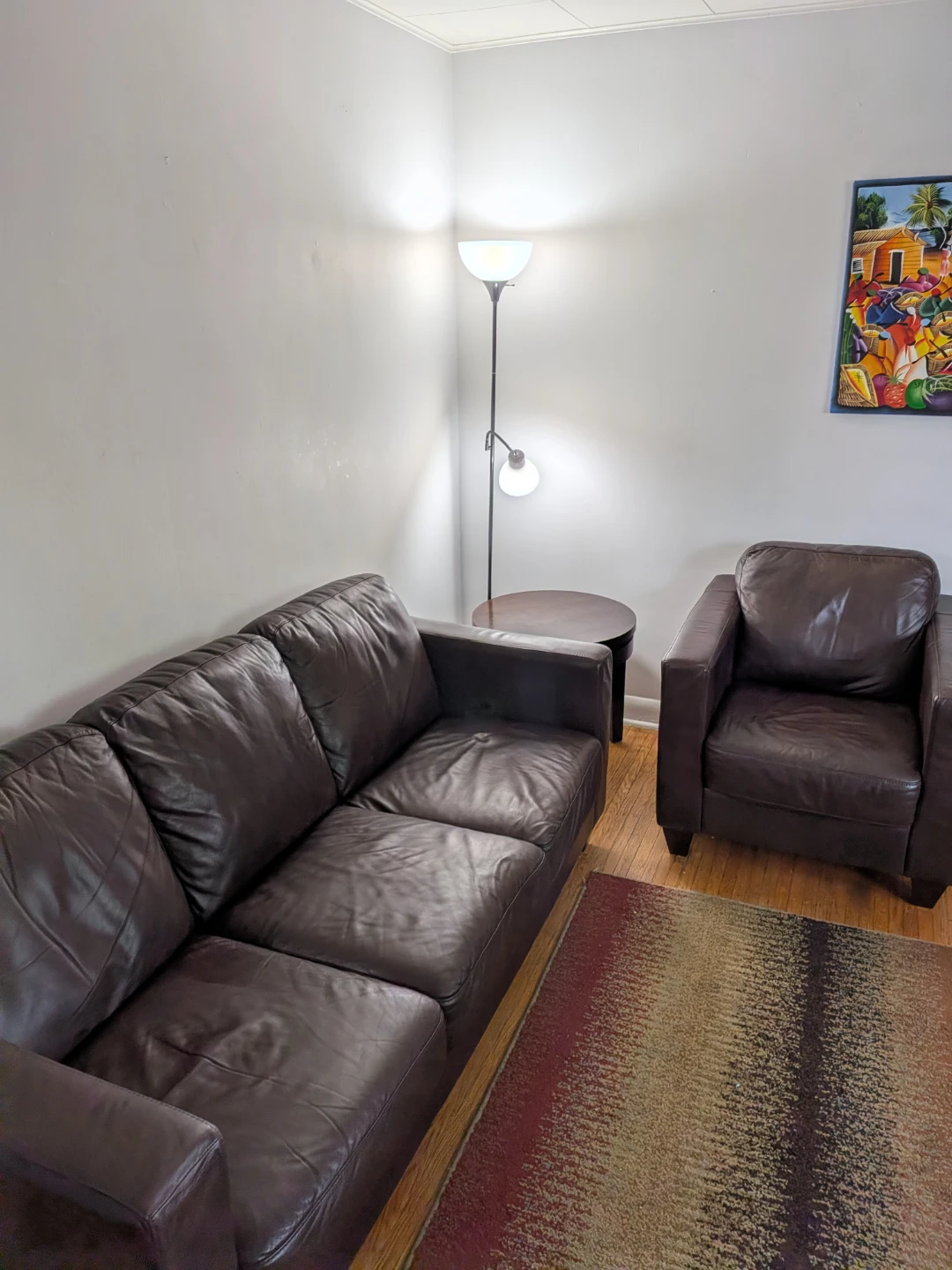 Genuine Leather 3-Seater Sofa Matching Chair - photo 4