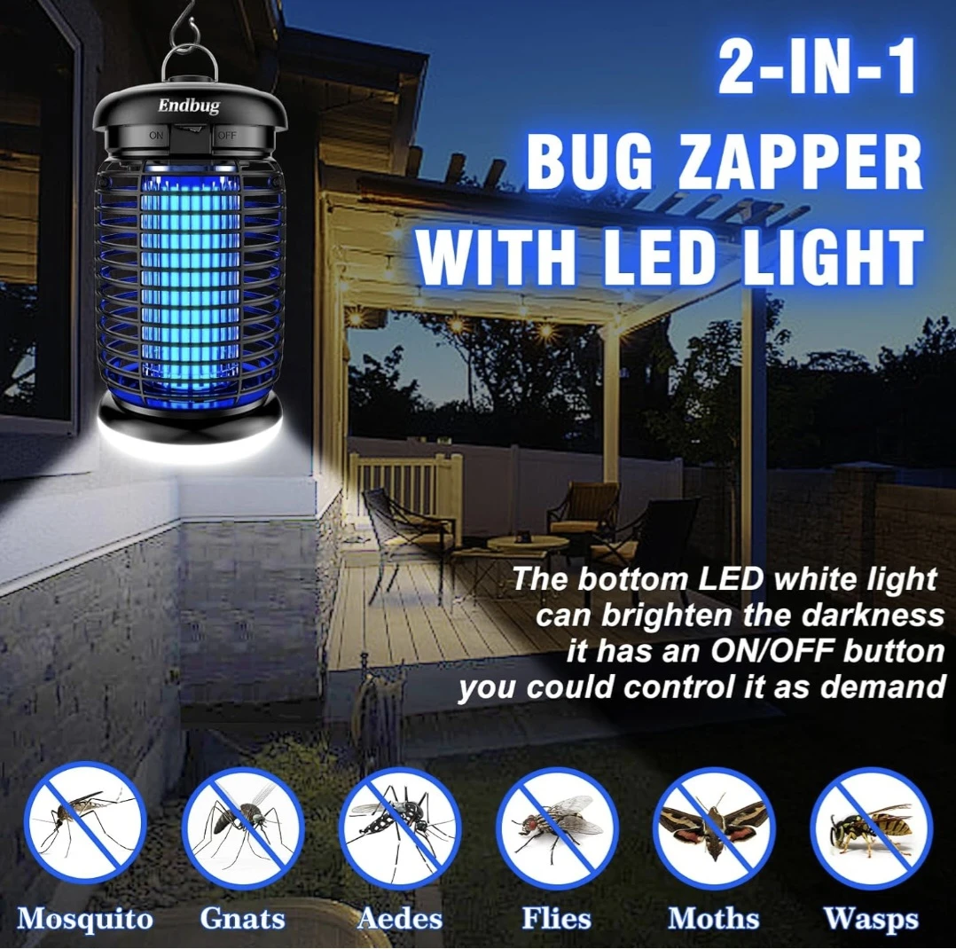 Endbug 2-in-1 Bug Zapper with LED Light