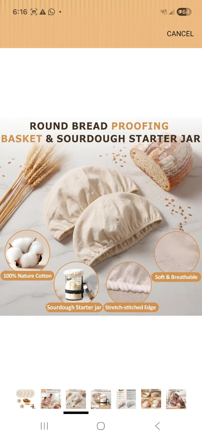 Koackl Round Bread Proofing Basket Covers - photo 3