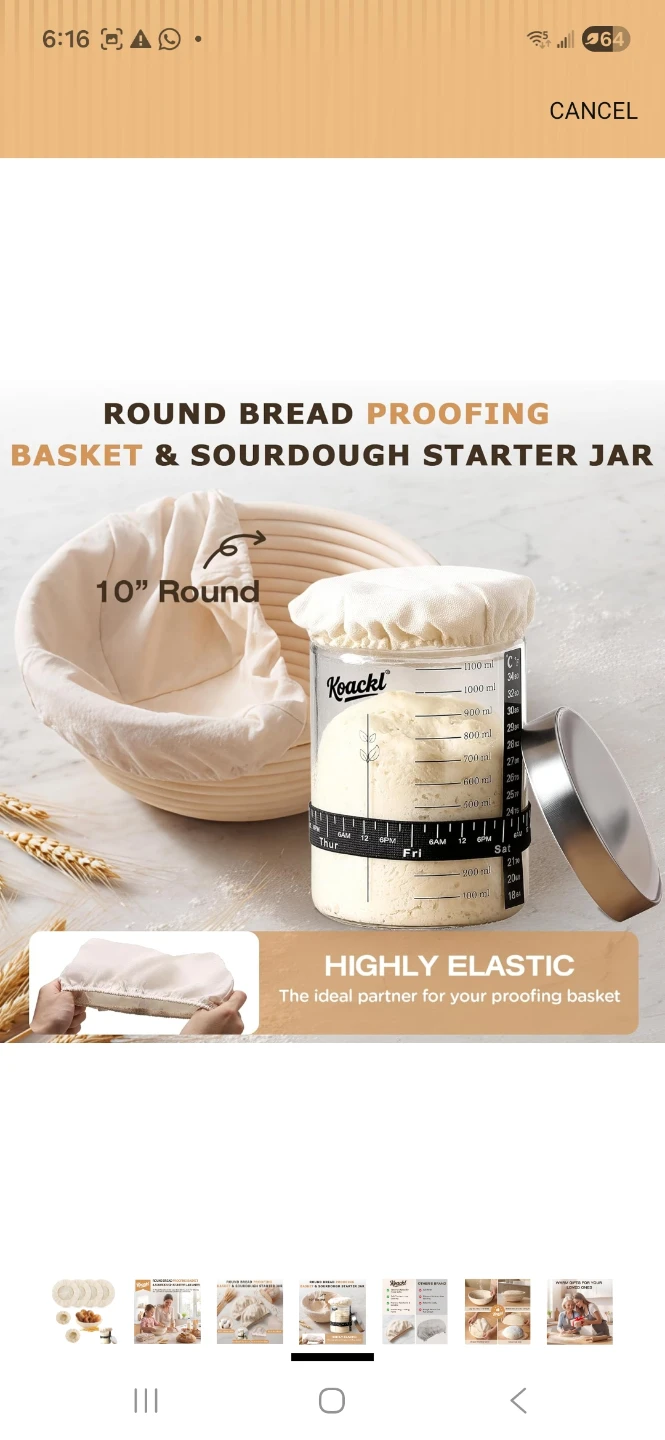 Koackl Round Bread Proofing Basket Covers - photo 4