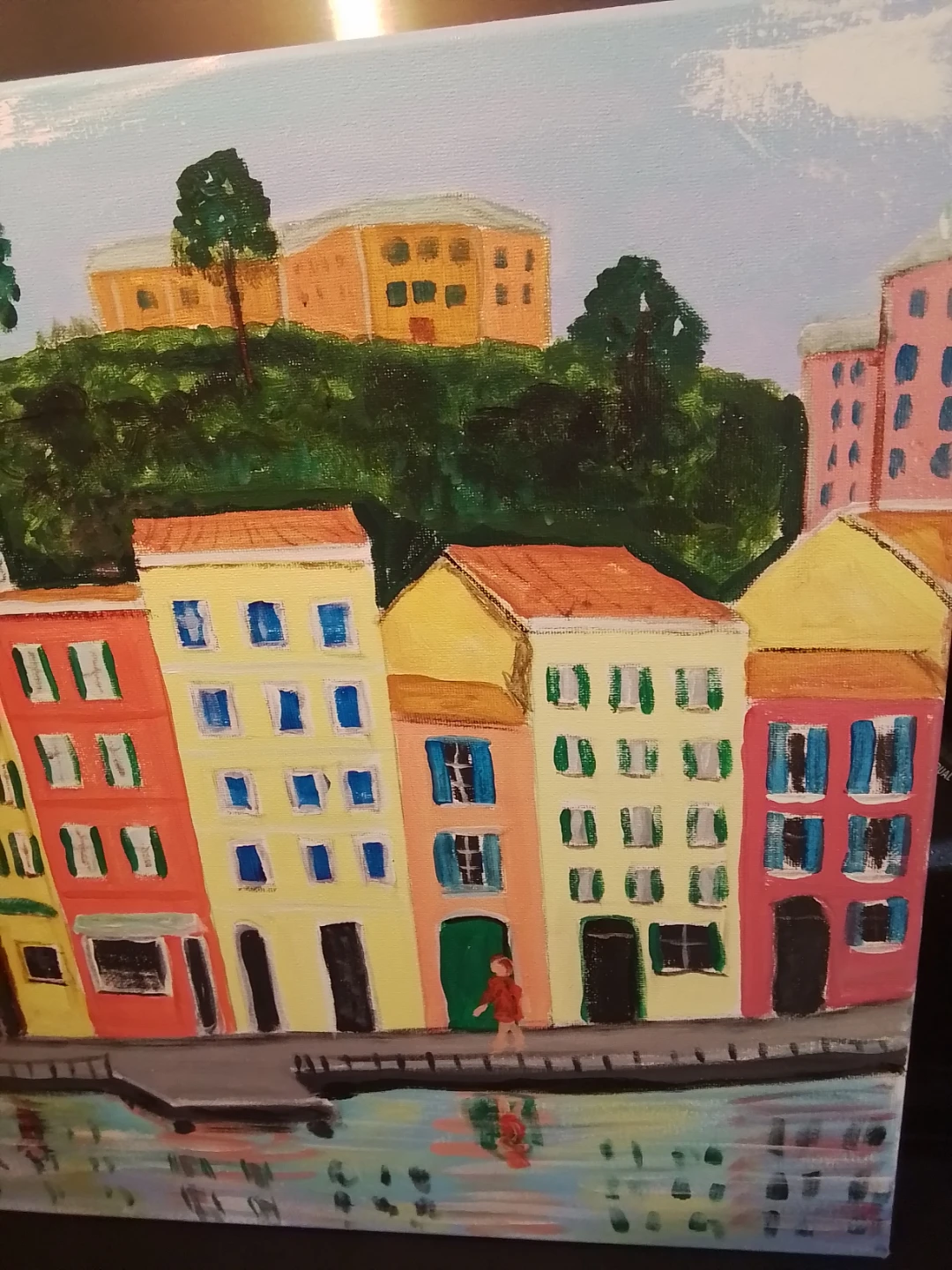Chris de Combe "Harbor Vista" Acrylic on Canvas Painting - photo 3