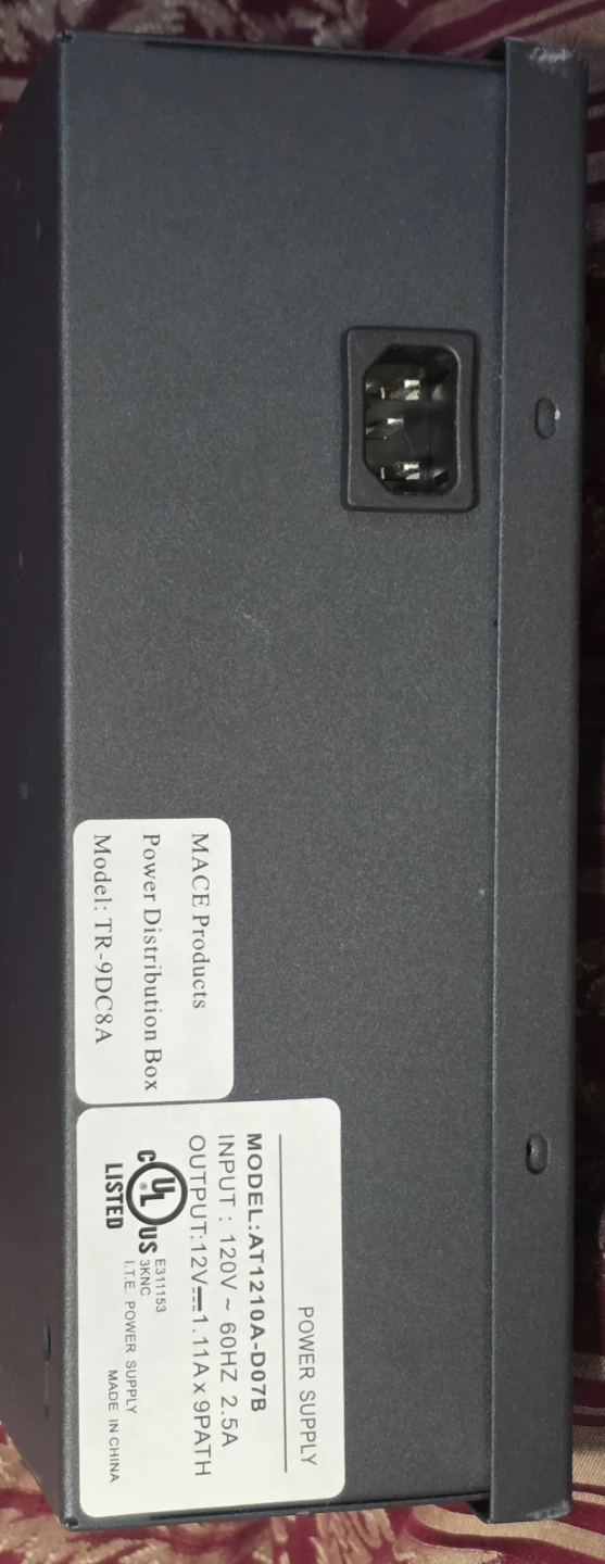 Brand New MACE 9-Channel 12V DC Security Camera Power Supply Box - photo 4