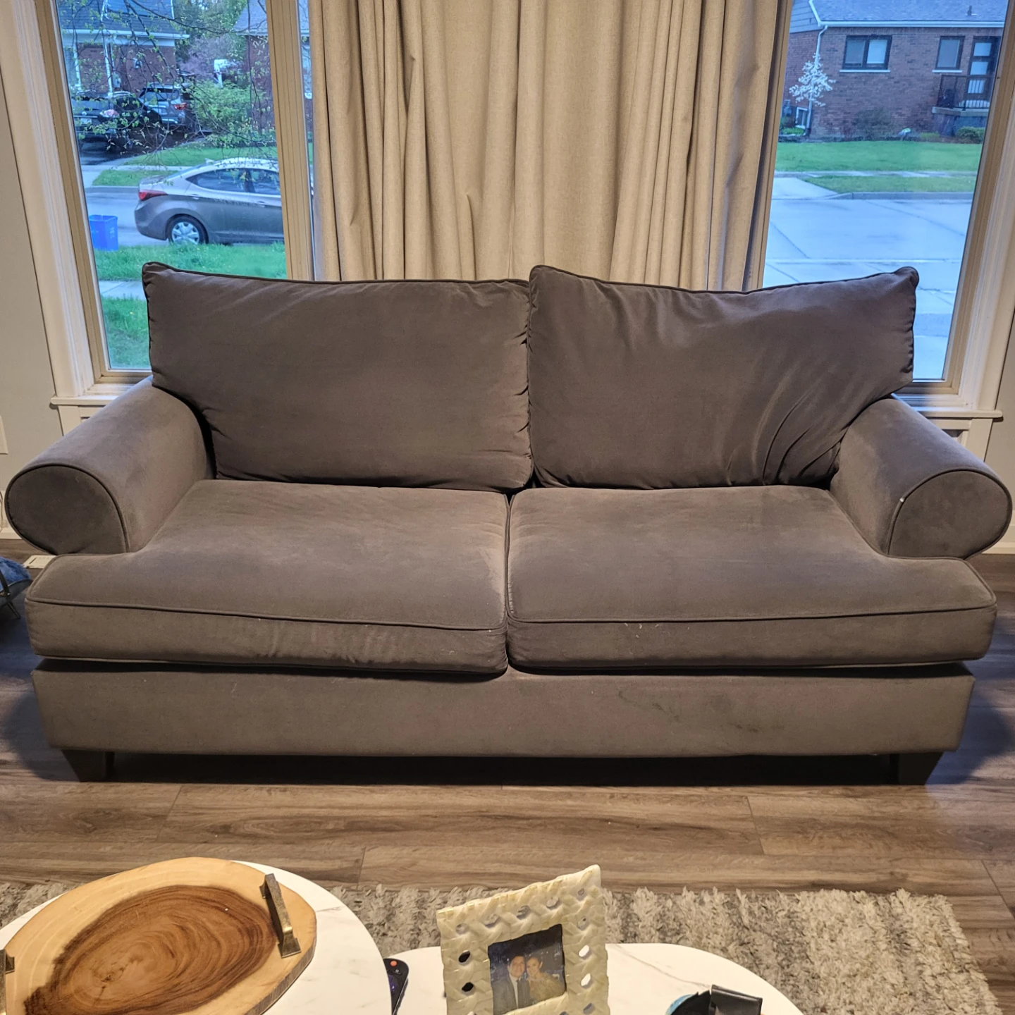 Grey Loveseat Sofa