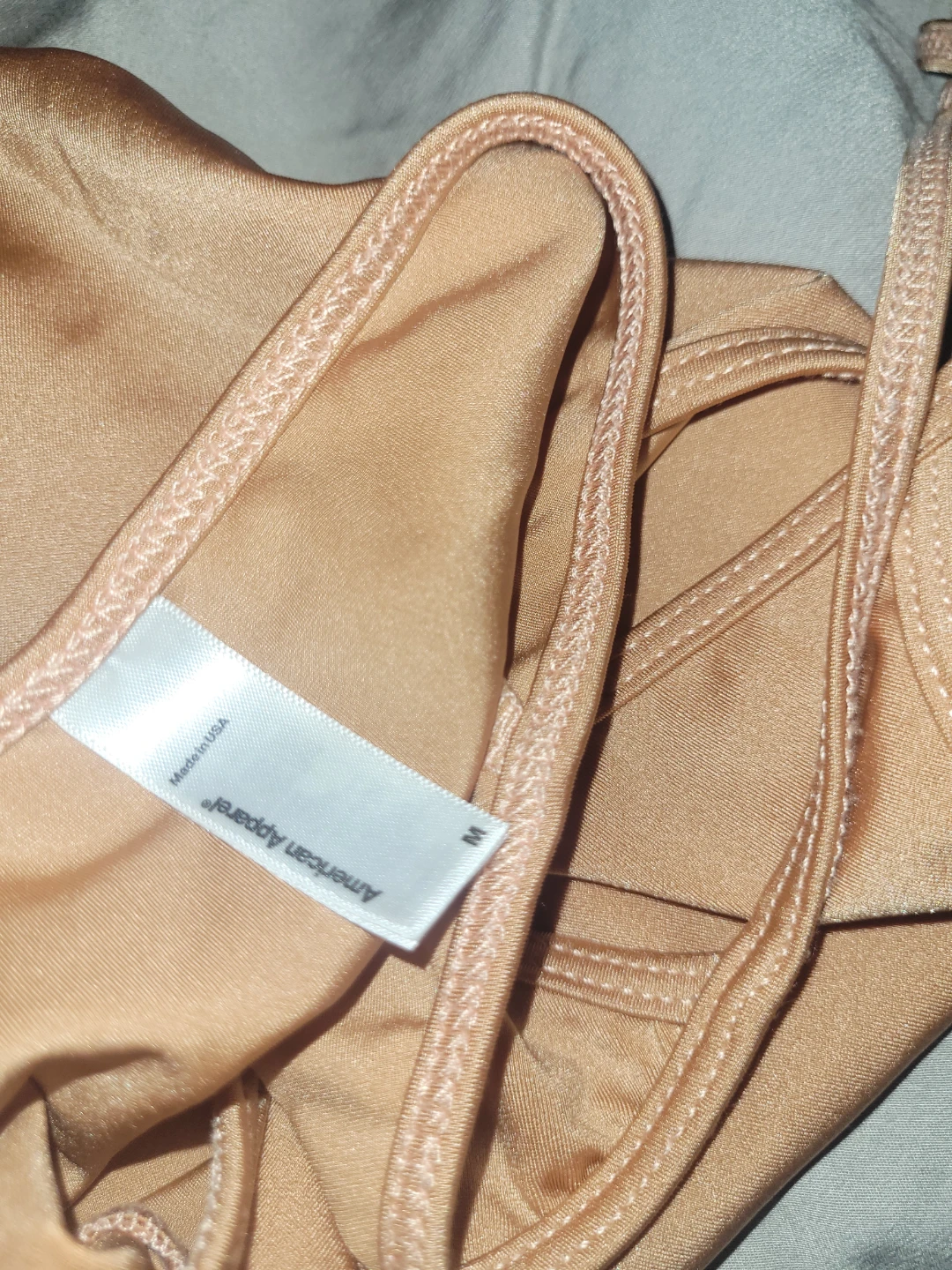 American Apparel Light Peach Halter Dress - photo 4