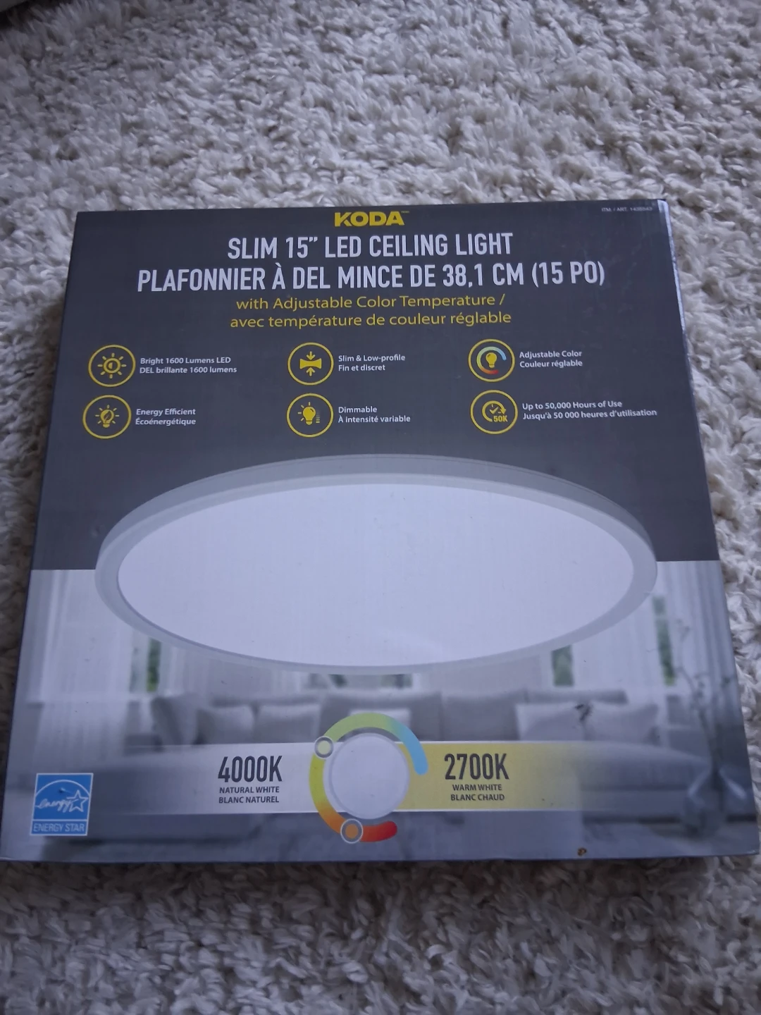 Koda Slim 15" LED Ceiling Light