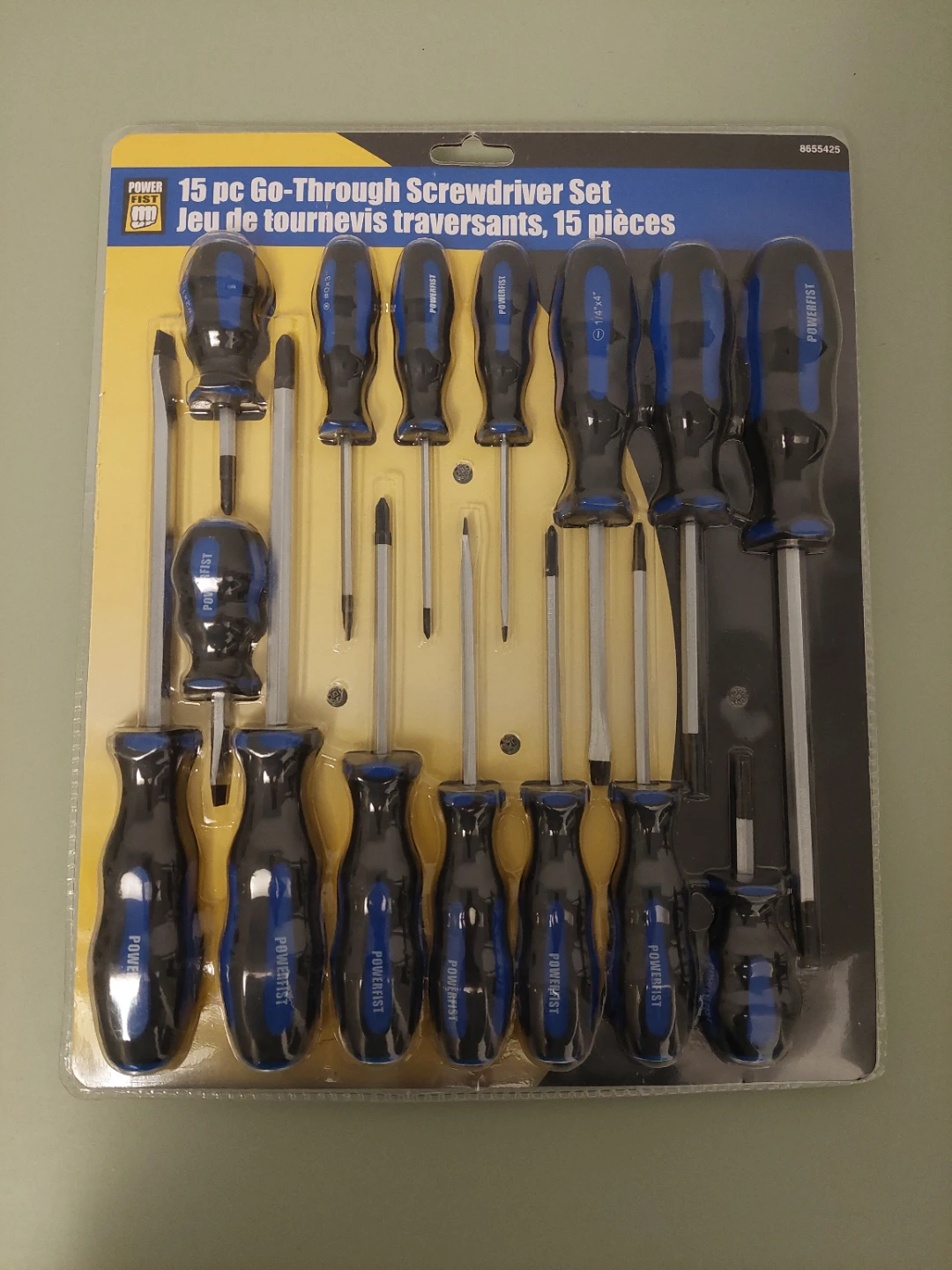 Power Fist 15 Pc Screwdriver Set (New)