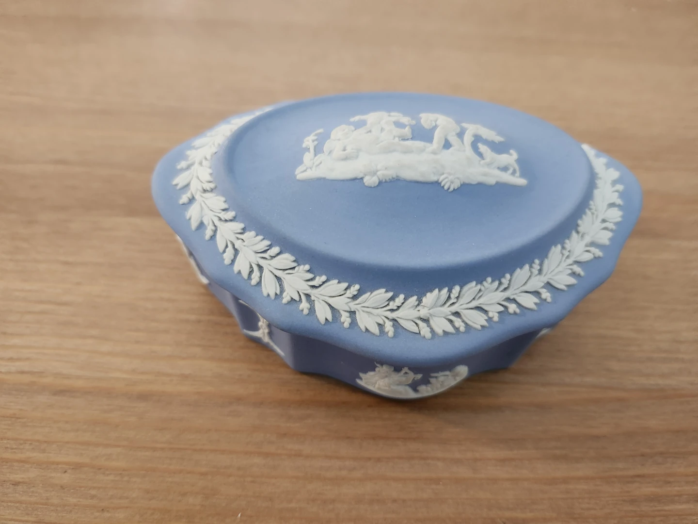 Wedgewood Jasperware Blue Heart Trinket Box