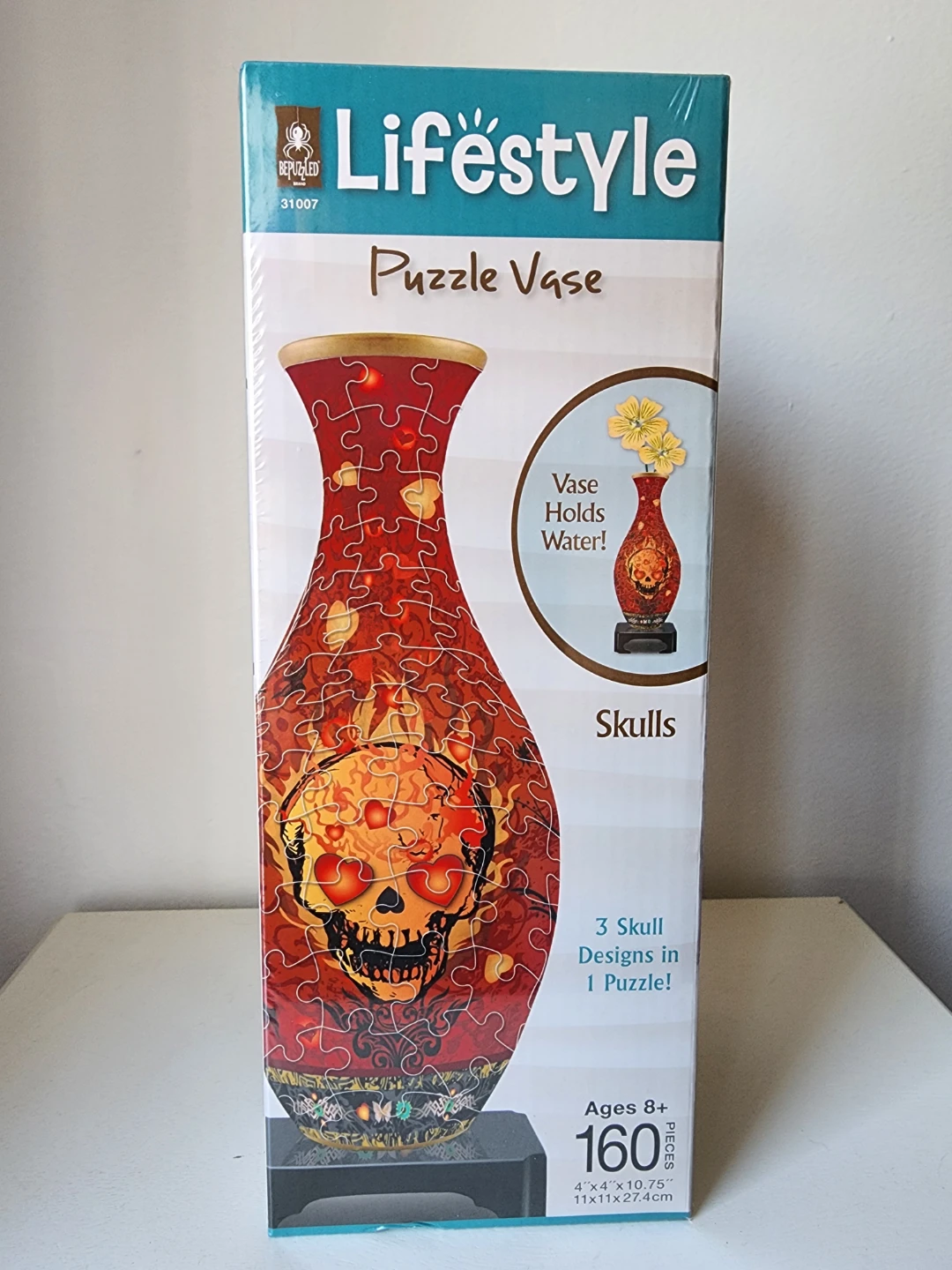Lifestyle Puzzle Vase * Skulls * Flower * DIY * NEW