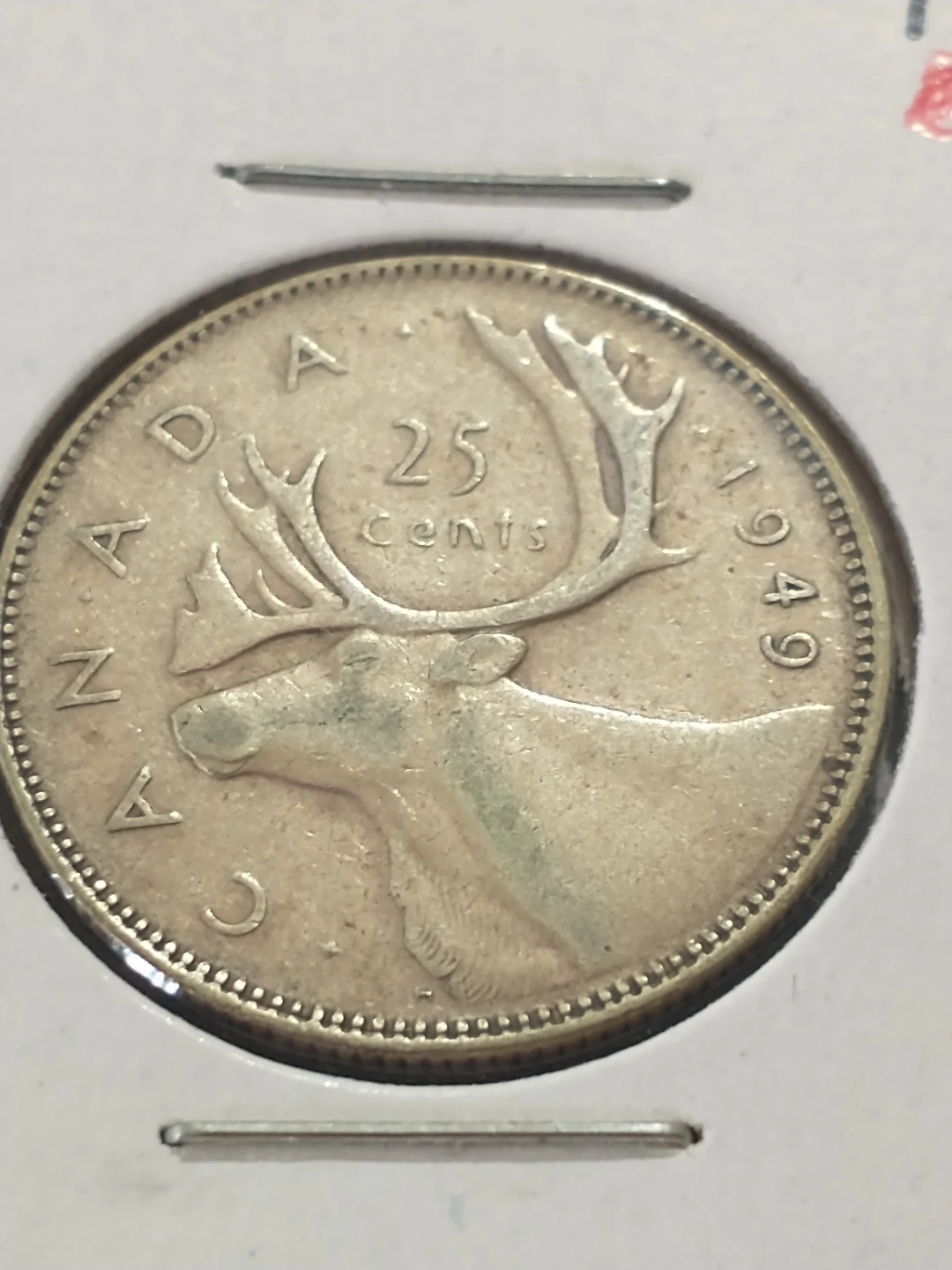 1949 Canada George VI silver quarter