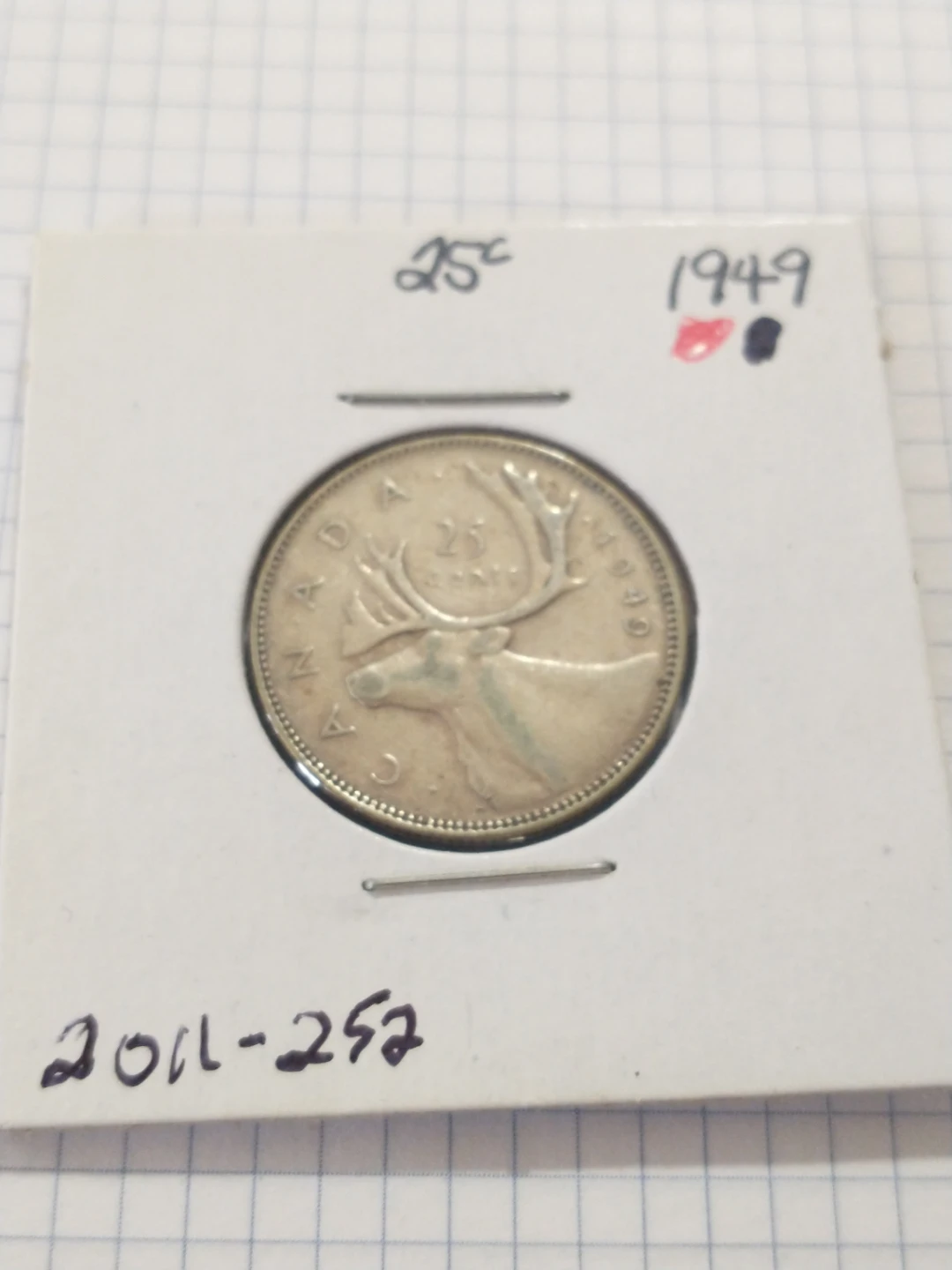 1949 Canada George VI silver quarter - photo 3