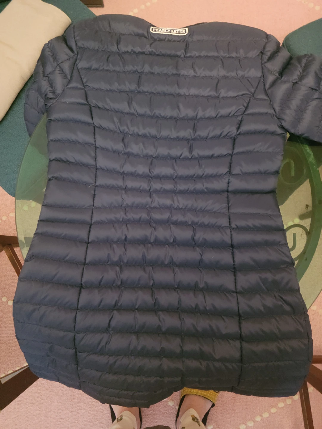 Pearly Gates Navy Down Puffer Jacket Size 0 - photo 4