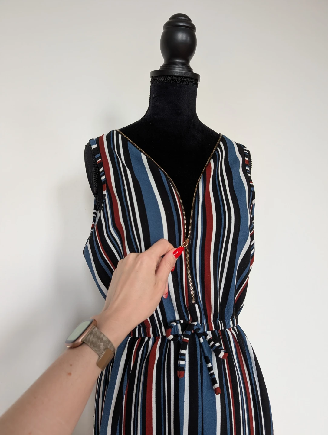 Urban outfitters uk2la sleeveless striped romper size s - photo 3