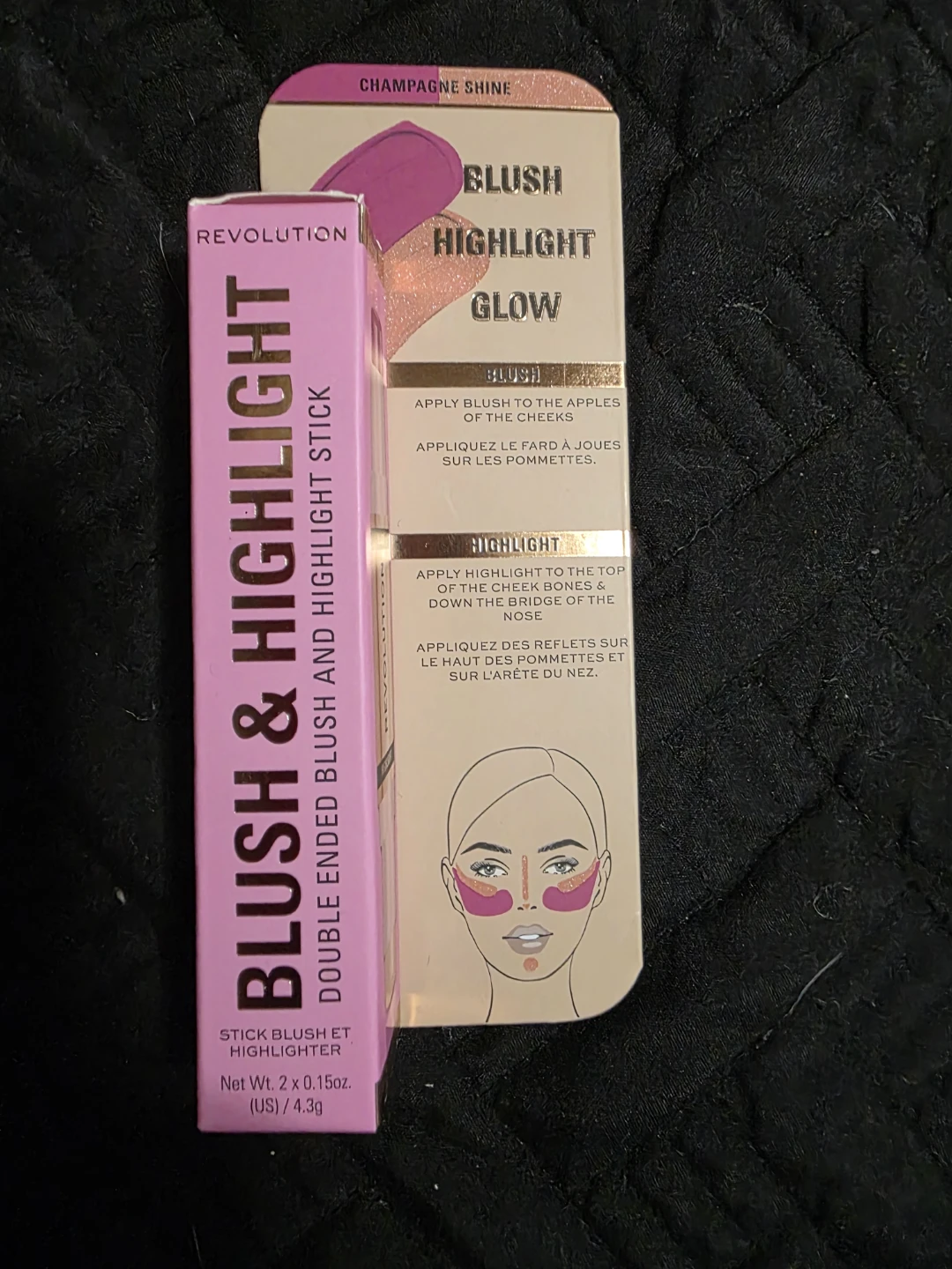 Revolution Blush & Highlight Stick - Champagne Shine