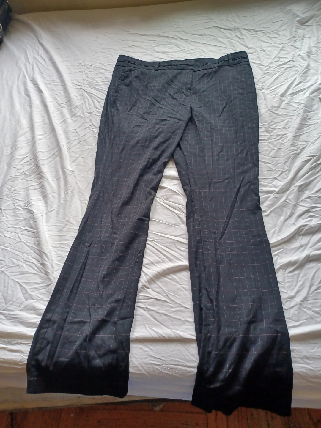 7th Avenue Design Studio New York & Company Plaid Flare Pants - photo 4