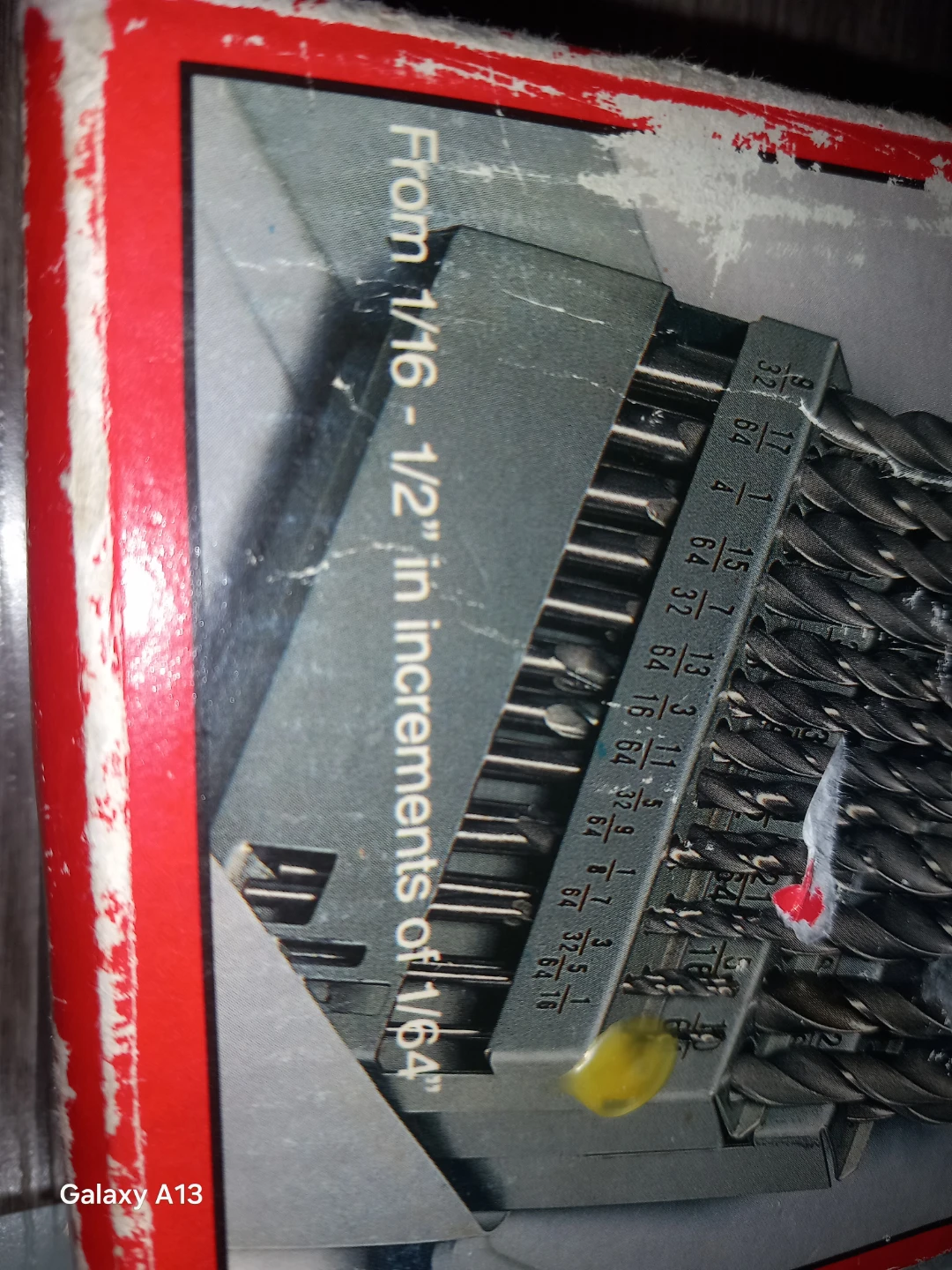 29-piece High Speed Steel (HSS) SAE drill bit set in a metal - photo 4
