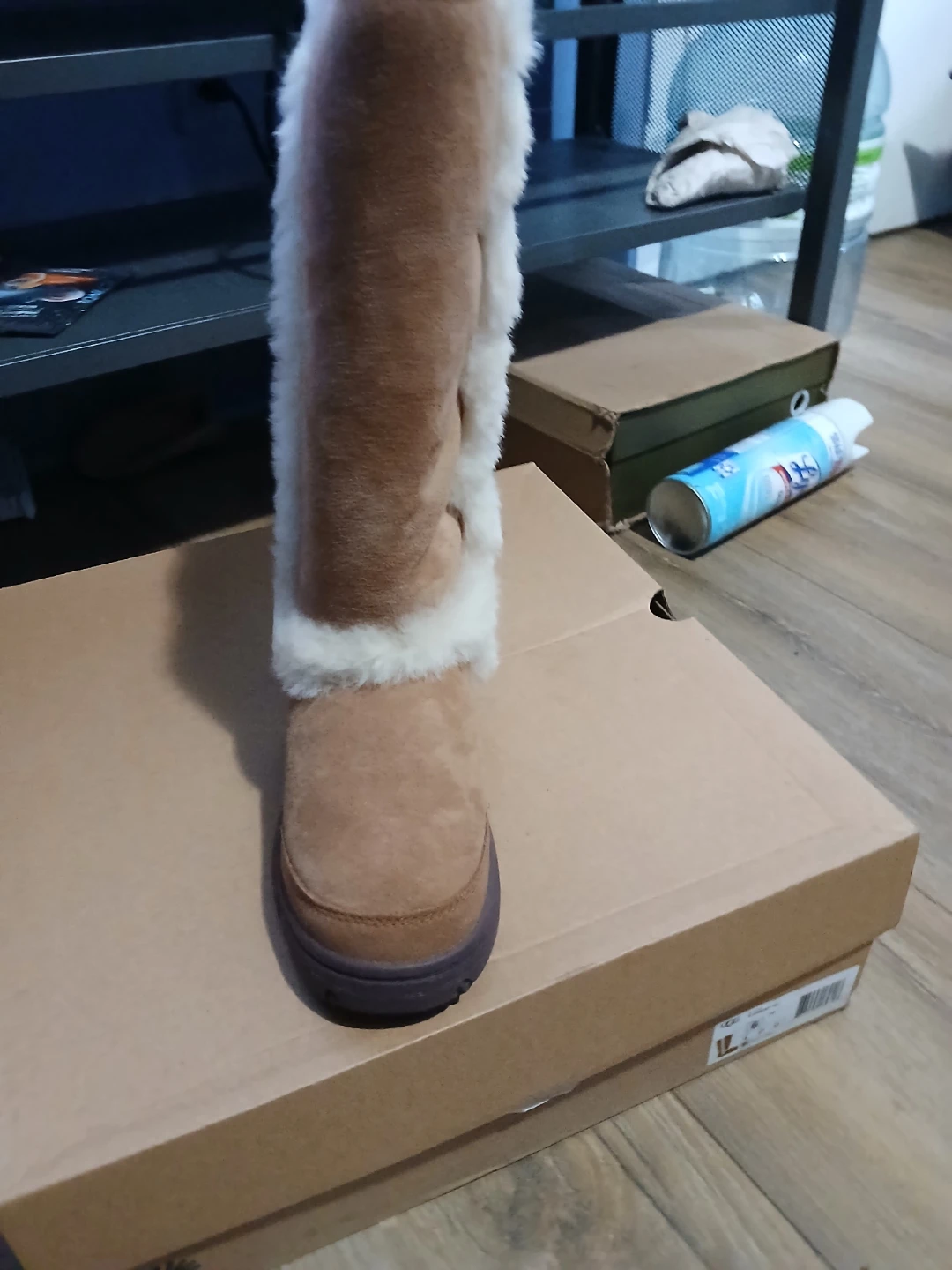 UGG Tall Boots - Chestnut Suede & Fur