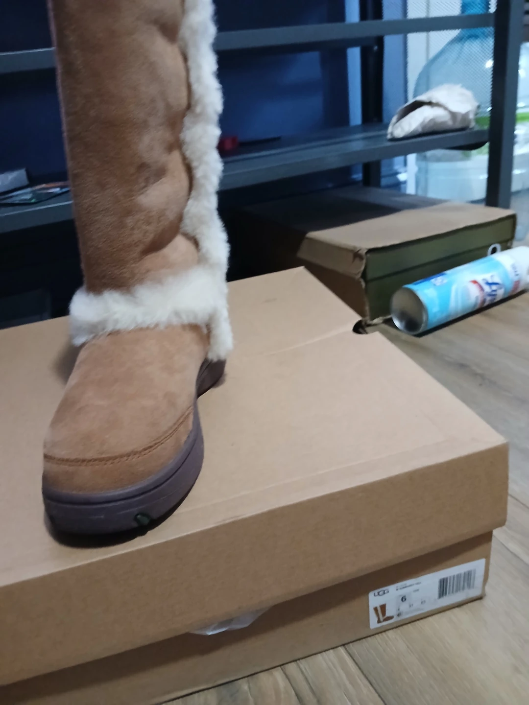 UGG Tall Boots - Chestnut Suede & Fur - photo 3