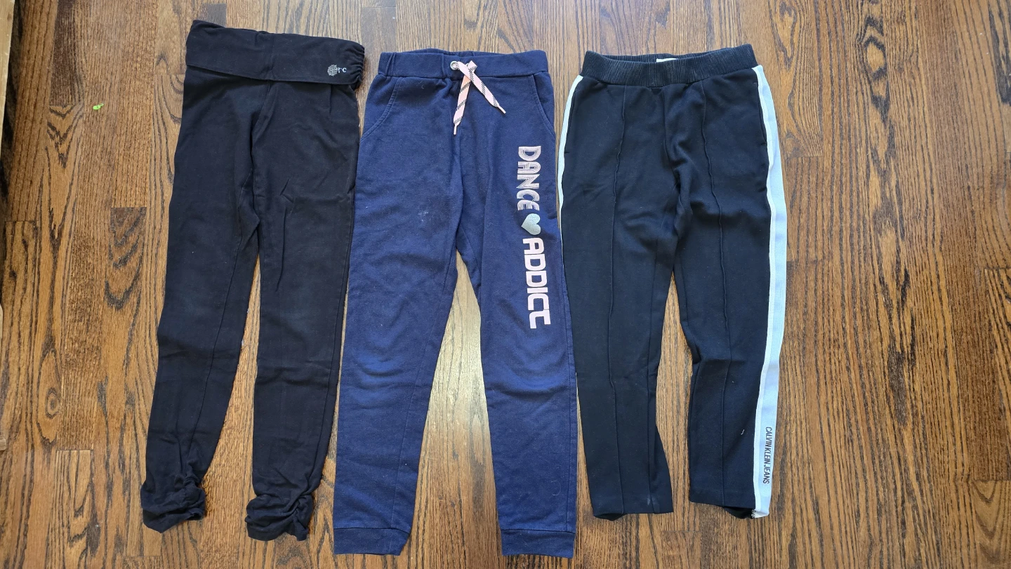 Bundle of 3 Girls' Pants Leggings 10y