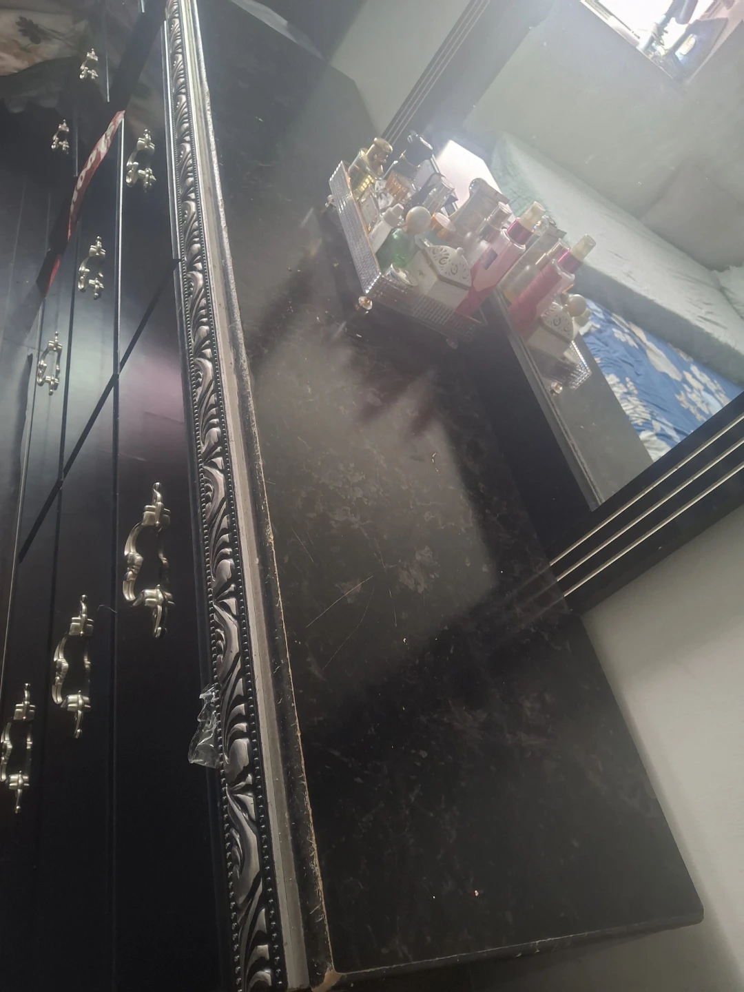 Black Dresser with Mirror - photo 4