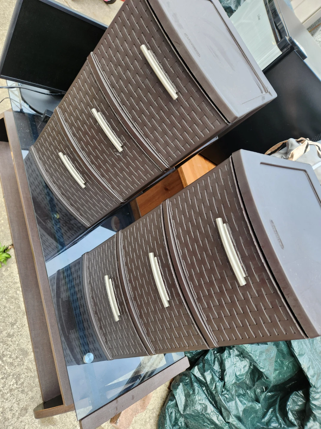 Set of 2 bed side table drawers - photo 3