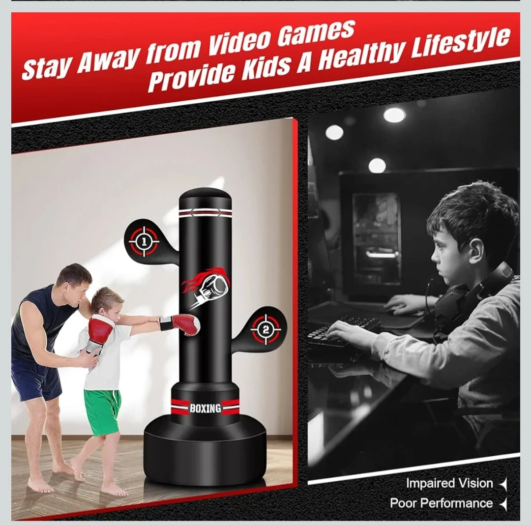 NEW UPGRADED Punching Bag & Hanging Scoring LED Boxing Set