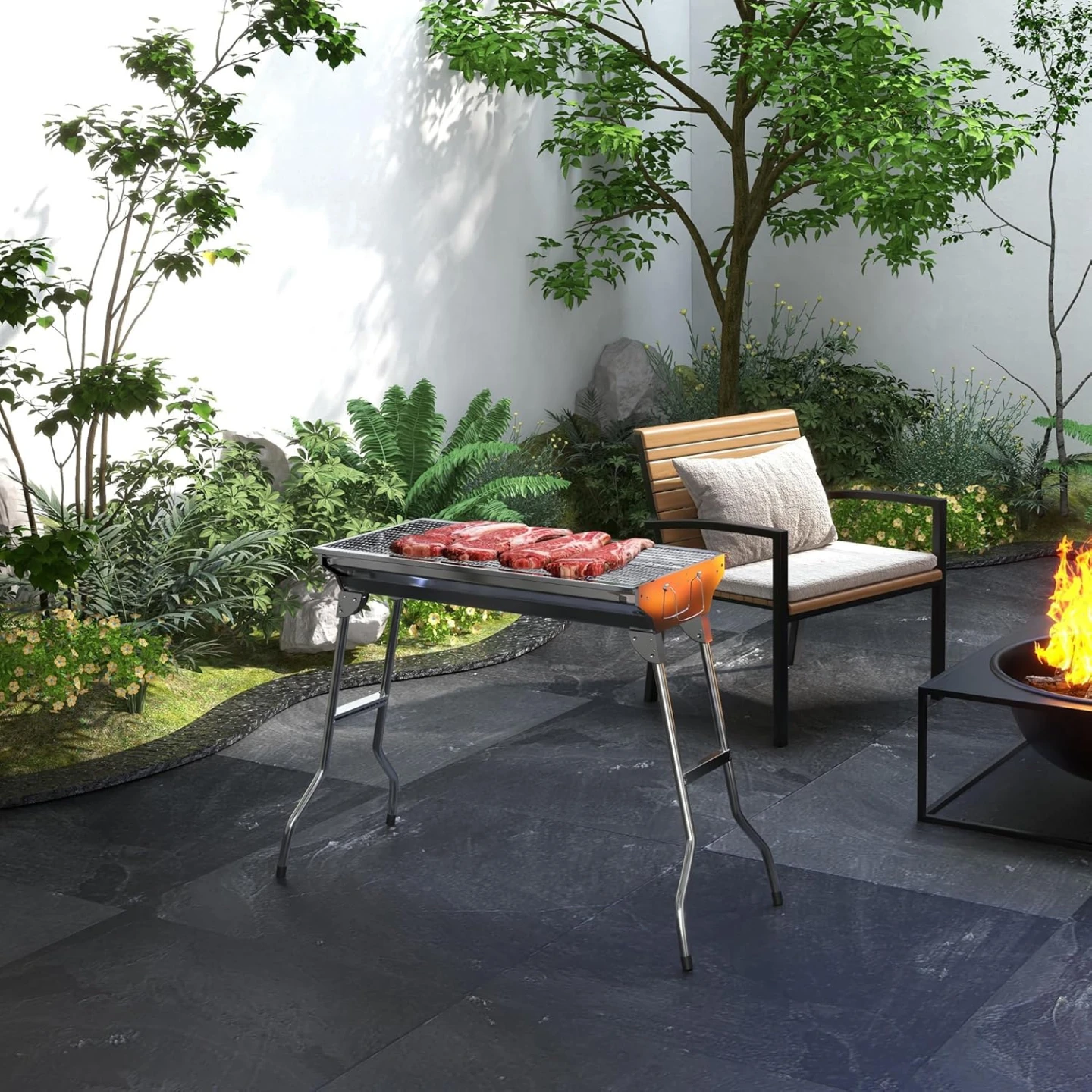 Portable Outdoor Charcoal BBQ Grill - photo 3
