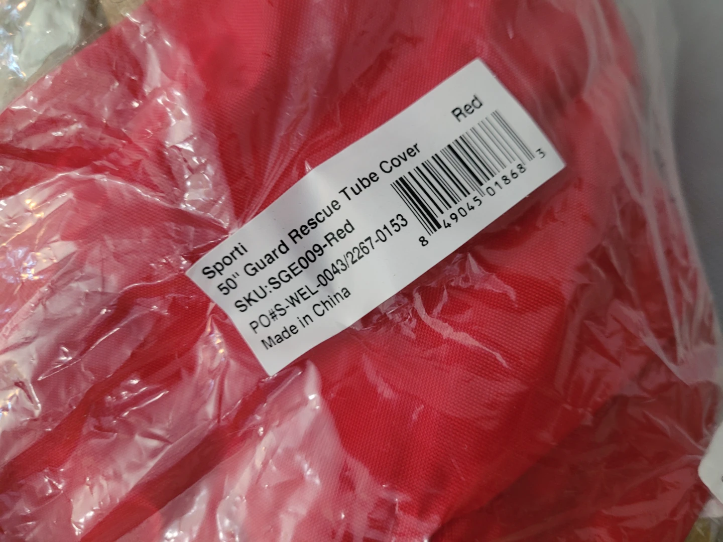 Sporti 50" Guard Rescue Tube Cover - Red