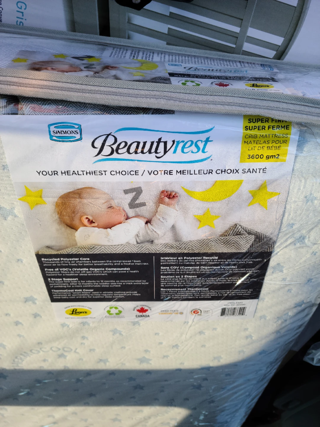 Simmons Beautyrest Crib Mattress 3600 gm2 - photo 5