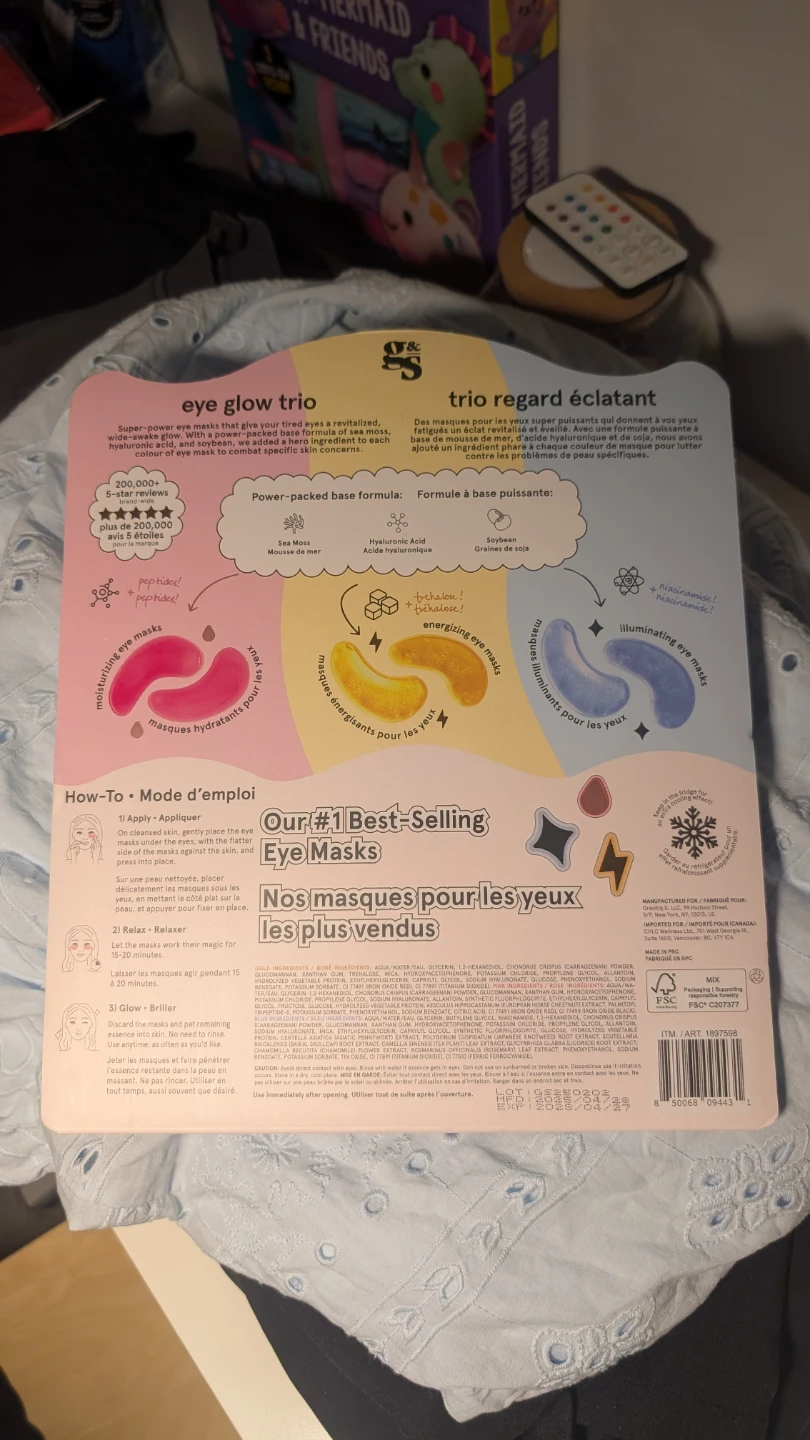 Grace & Stella Eye Glow Trio Eye Masks - photo 2