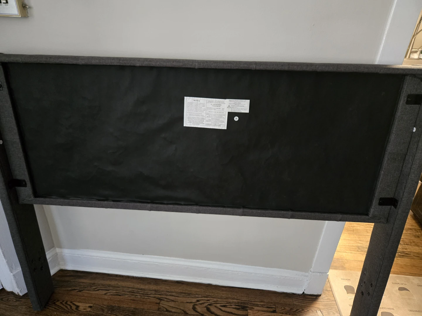 Dark Gray Tufted Headboard and Base (Queen) - photo 2
