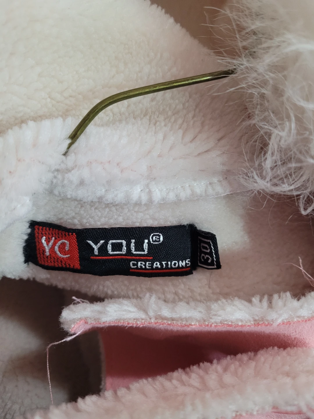 YC Creations Pink Hooded Coat with Faux Fur Trim - photo 4