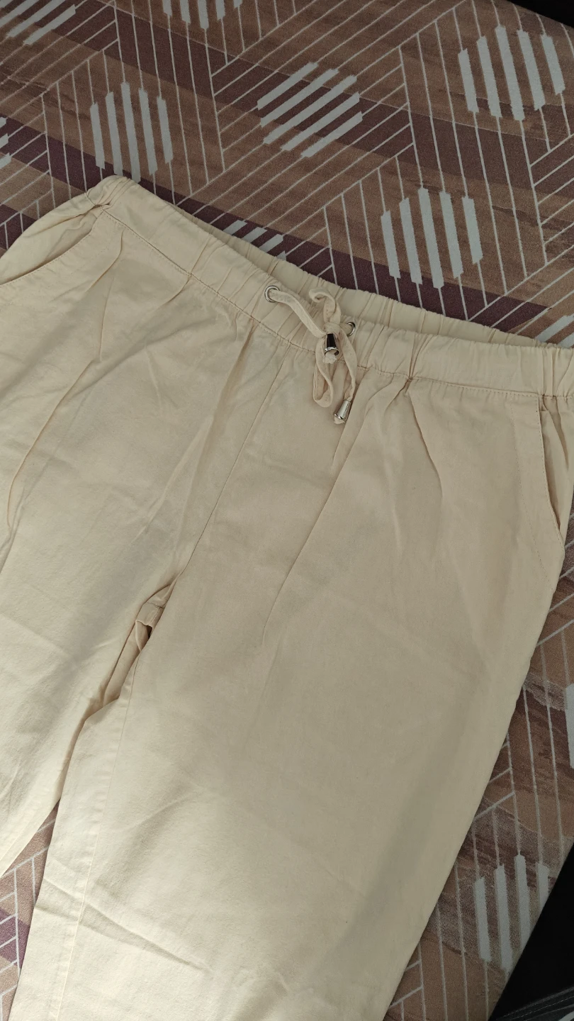 Light Yellow Drawstring Pants - photo 2