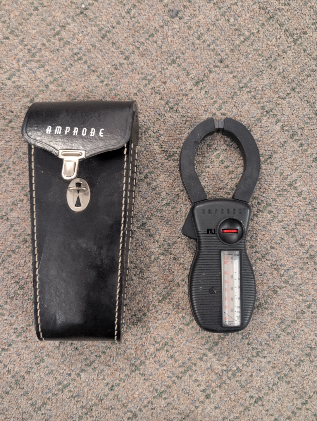 Vintage Amprobe Analog Clamp Meter with Leather Case