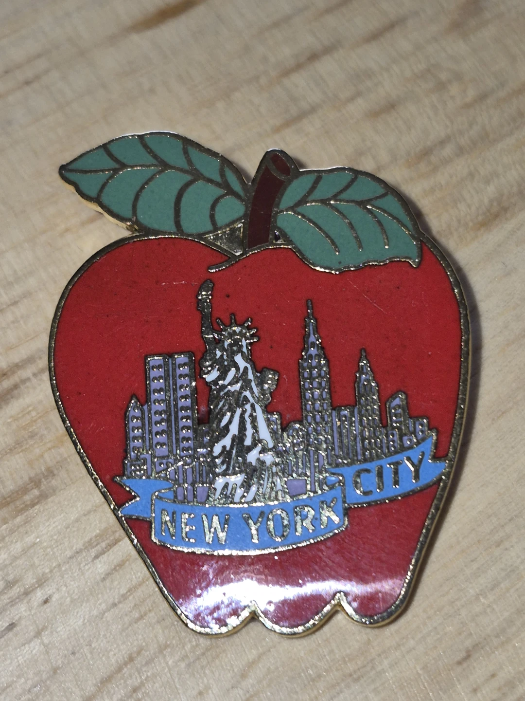 New York City Apple Pin
