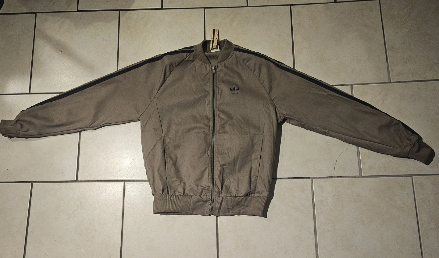Vintage Adidas Track Jacket Retro Men  Dead Stock Tan