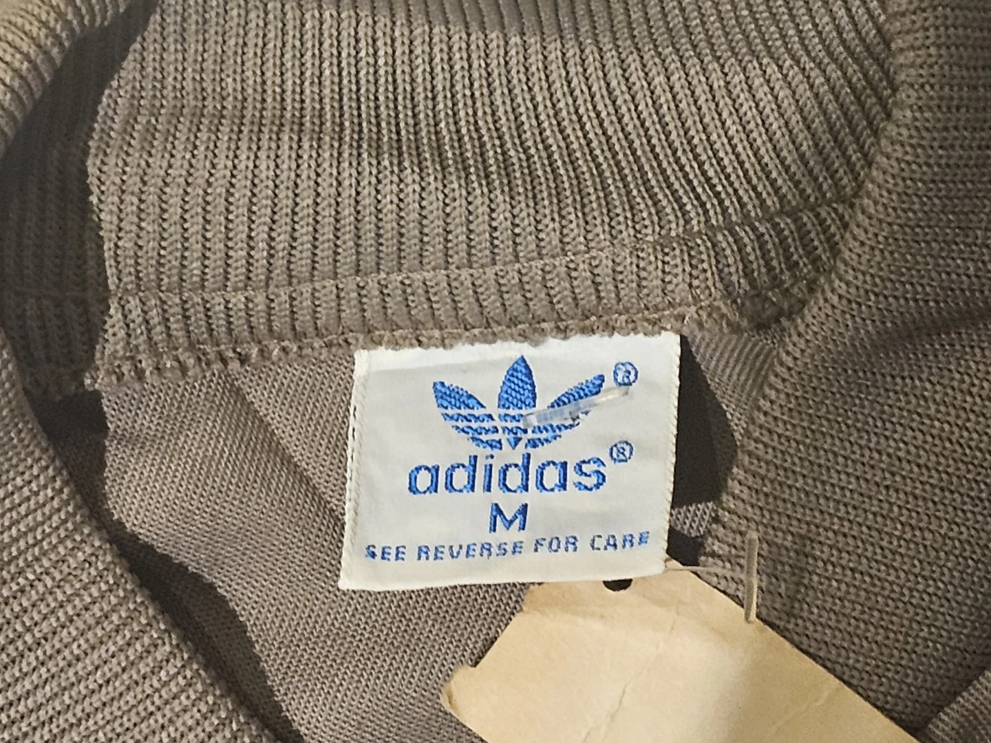 Vintage Adidas Track Jacket Retro Men  Dead Stock Tan - photo 4