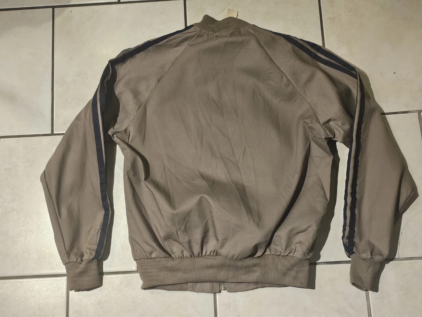Vintage Adidas Track Jacket Retro Men  Dead Stock Tan - photo 5