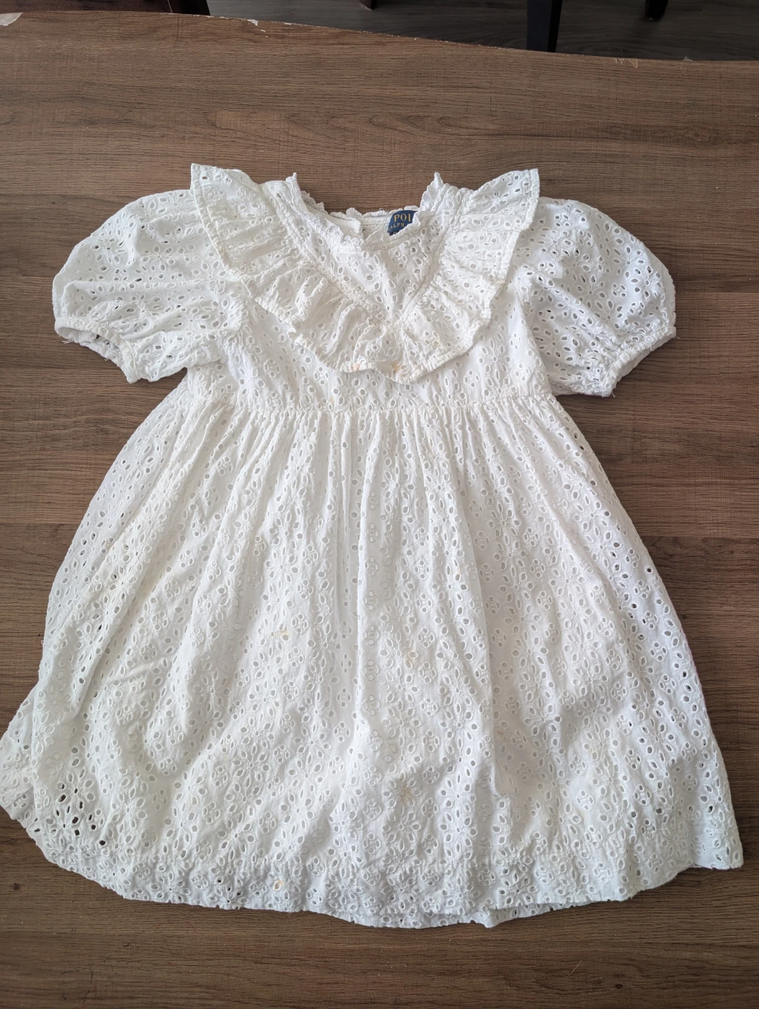 Polo Ralph Lauren White Eyelet Dress Size 5 - photo 2