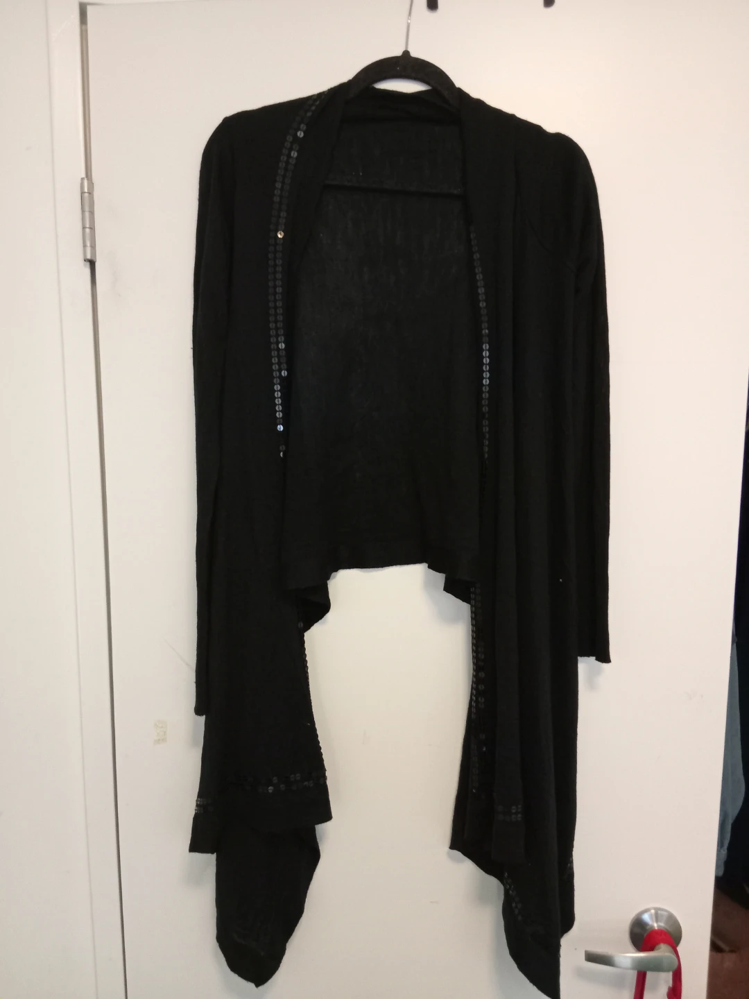 Black Cardigan with Sequins