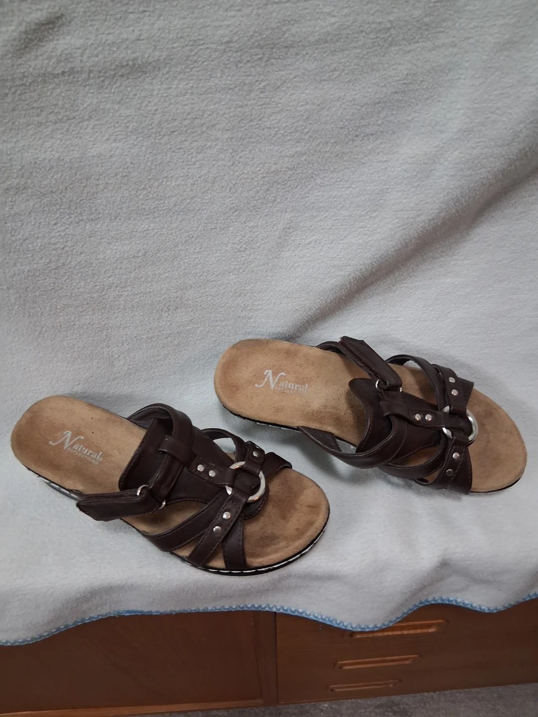 Naturalizer Women's Brown Strappy Wedge Sandals Size 6 - photo 5