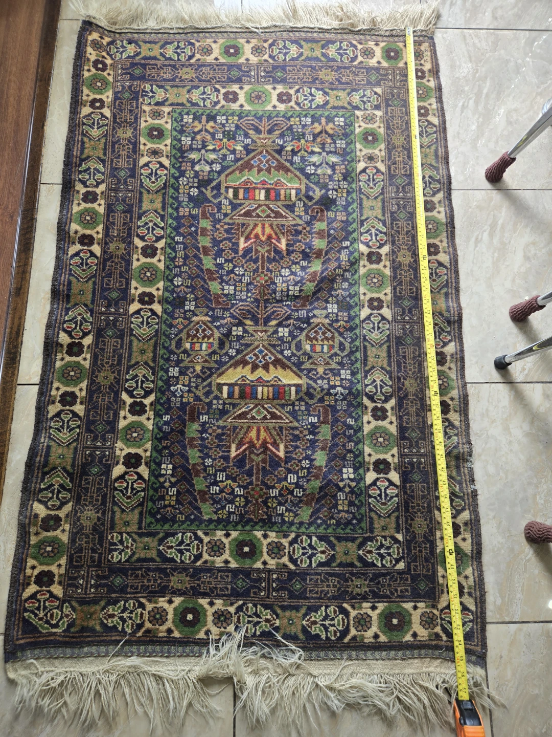 Authentic Handmade Afghan Rug – Persian Style Design - photo 4