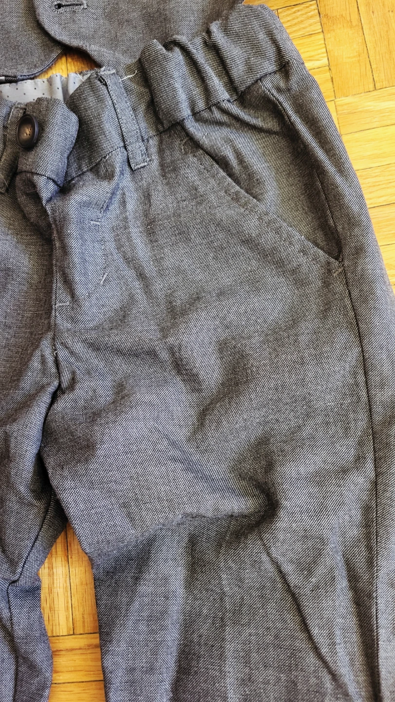 M&S Boys Grey Suit Vest and Pants Set - Age 4-5 Years - photo 3