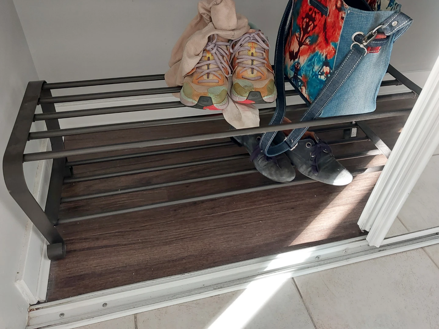 2-Tier Metal Shoe Rack