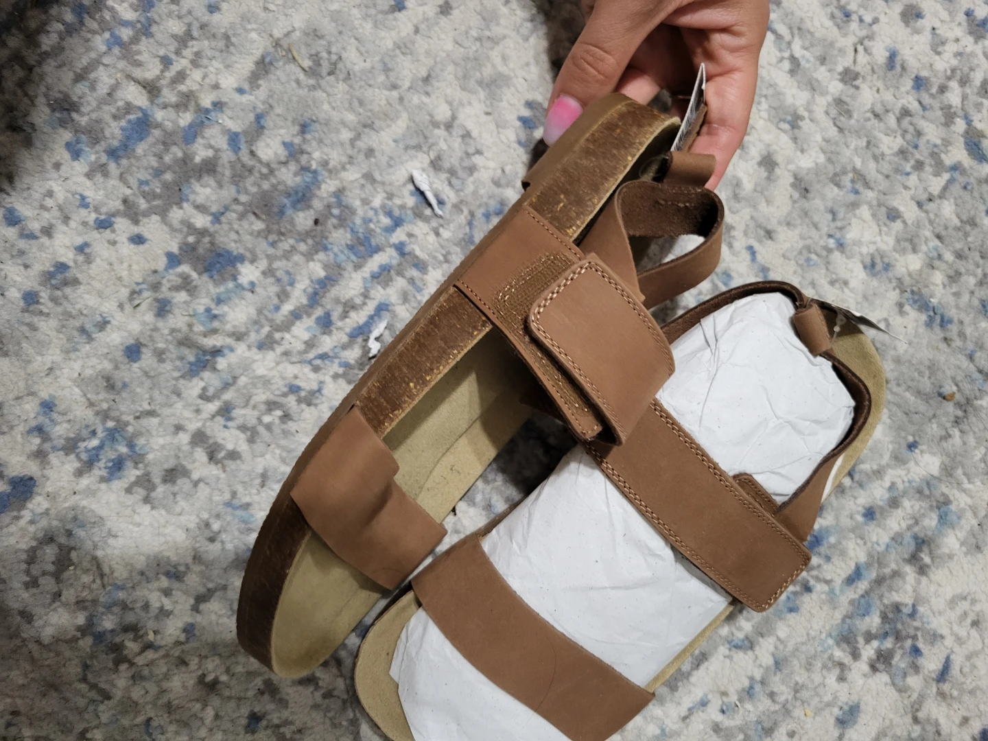 Brown Leather Next Sandals Size 8.5 - photo 2